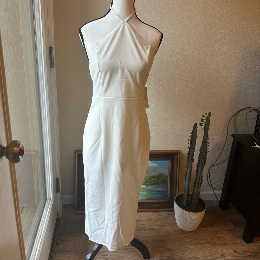 Cream Midi Dress
